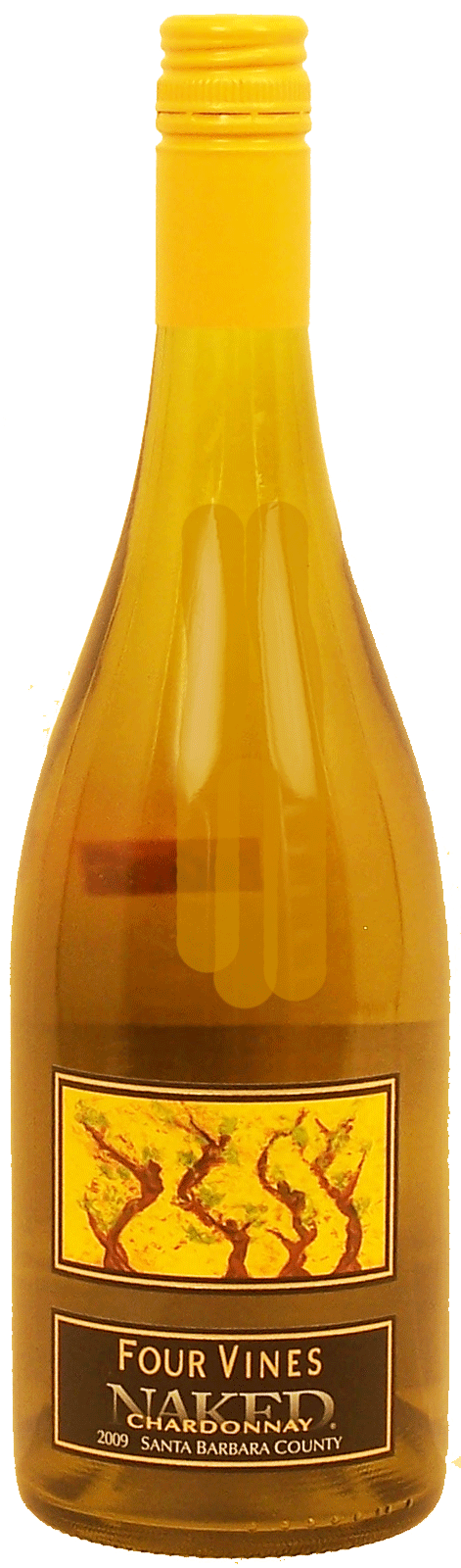 Naked Four Vines chardonnay wine of Santa Barabara County, 13.9% alc. by vol. Full-Size Picture